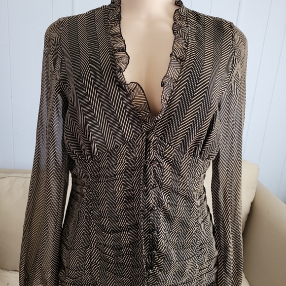 BCBG MaxAzria blouse size L - Picture 6 of 13